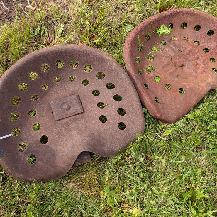 #4056 • Vintage Metal Tractor Seats