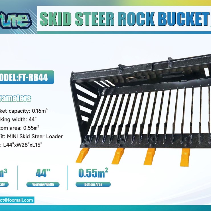 Future Mini Skid Steer Rock Bucket