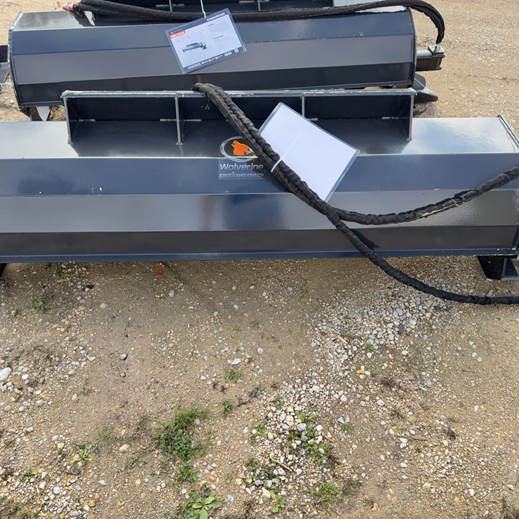 Unused 2026 Skid Steer Hydraulic Rotary Tiller Attachment ... Broken hydraulic line view photos