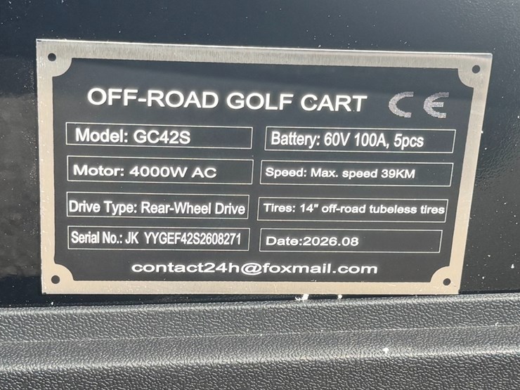 sl-gc42s-off-road-golf-cart-...-you-are-bidding-on-the-bottom-black-cart-image-3
