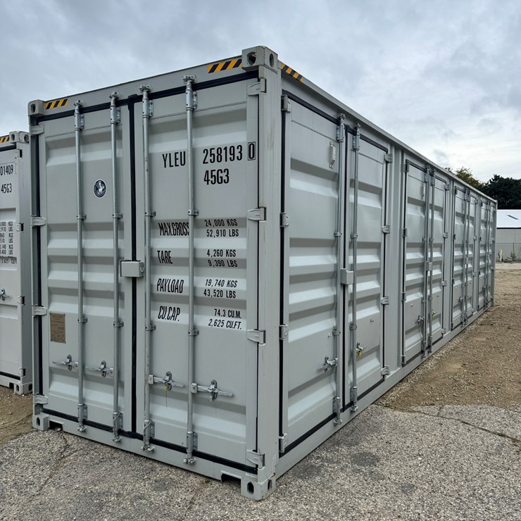 40 ft. One Time Use High Cube (HC) 5-Door Shipping Container at our 534 West Grand Avenue, Beloit location ... Buyer is Responsible for Delivery Fee