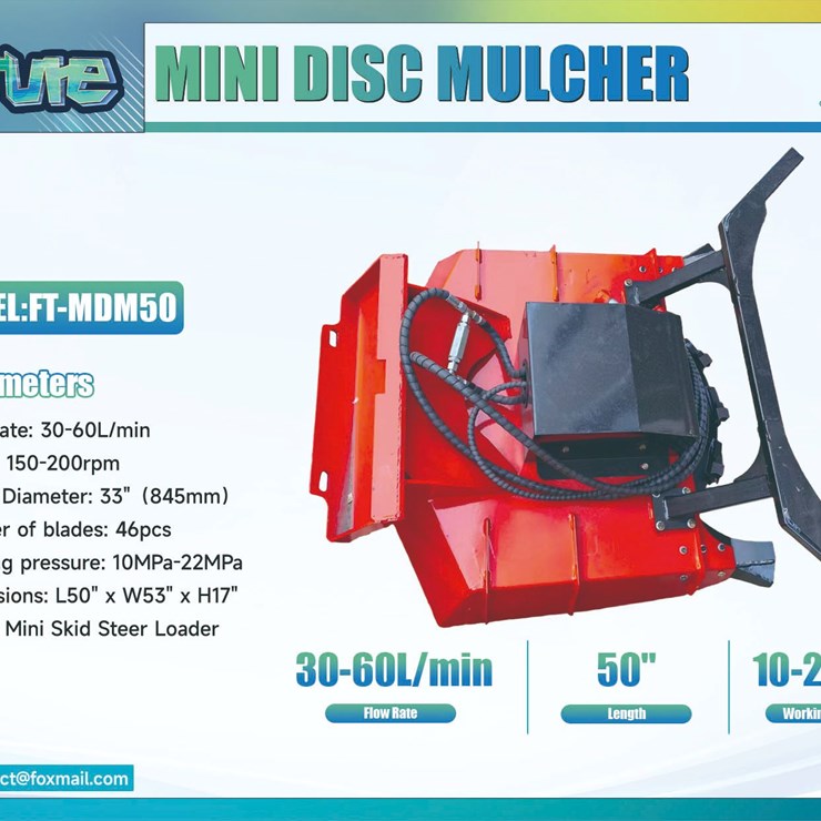 Future MINI Skid Steer Disc Mulcher
