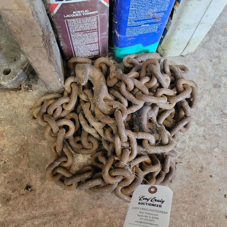 Heavy Duty Link Chain with Grab Hook