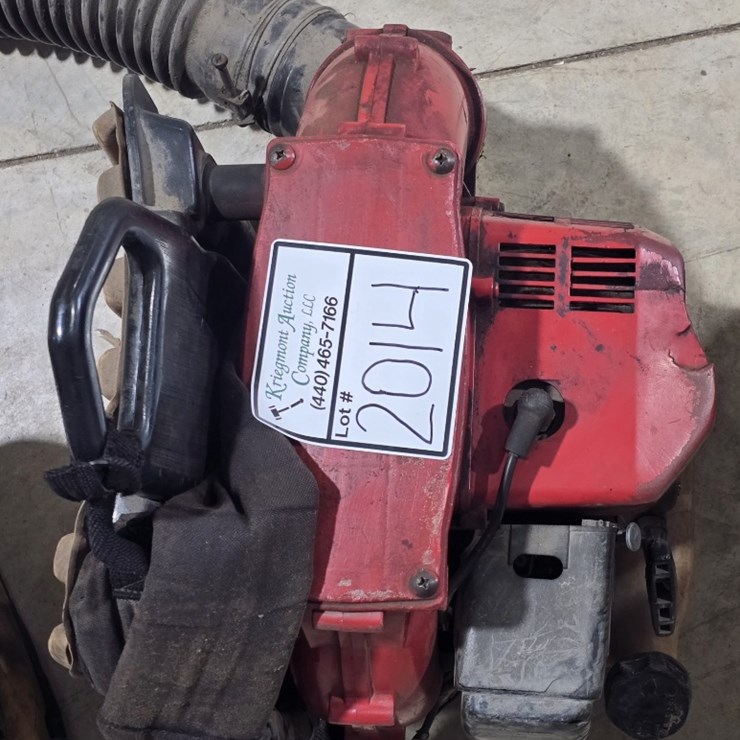 RedMax EB431 Gas Powered Backpack Leaf Blower, used