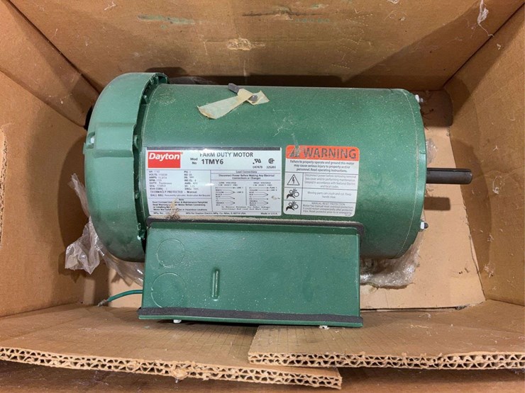 *new*-dayton-electric-motor-1tmy6-farm-duty-1.5,-single-phase-image-2