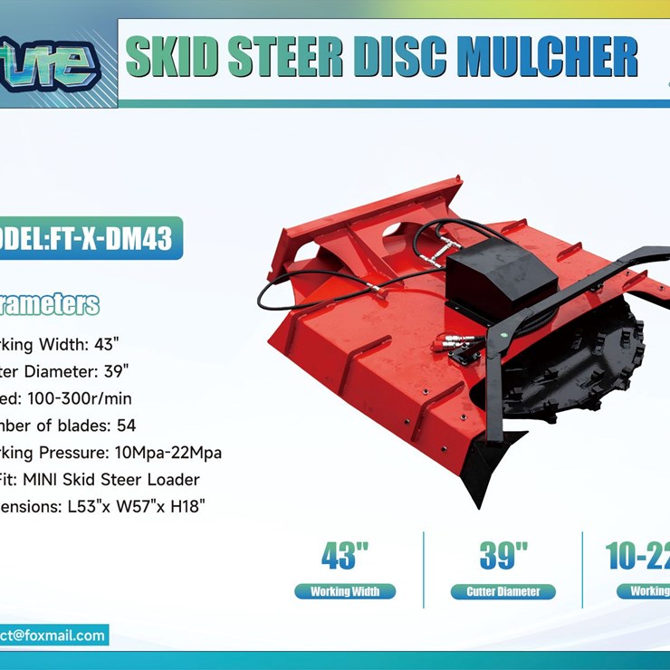 Future Skid Steer Mini Disc Mulcher