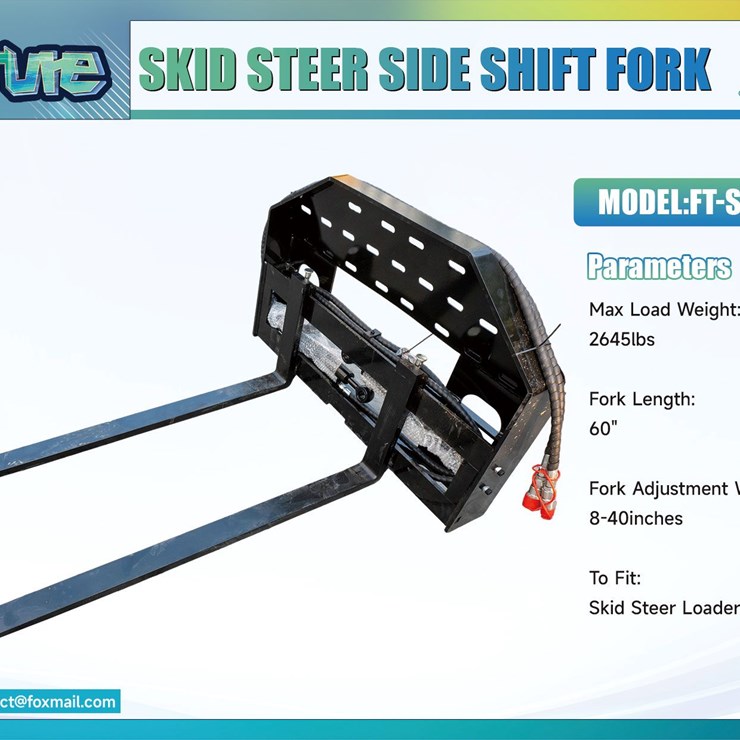 Future Skid Steer Side Shift Pallet Forks