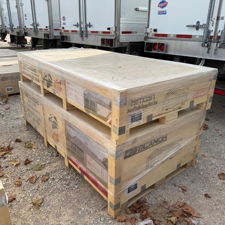 NEW IN CRATE 25ftx33ft Metal Garage
