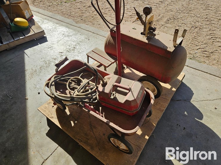 portable-air-tank,-jumper-cables,-and-radio-flyer-wagon-and-other-items-image-3