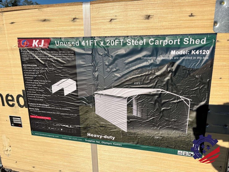 41ft-x-20ft-steel-carport-shed-2026-k4120-unused-image-2