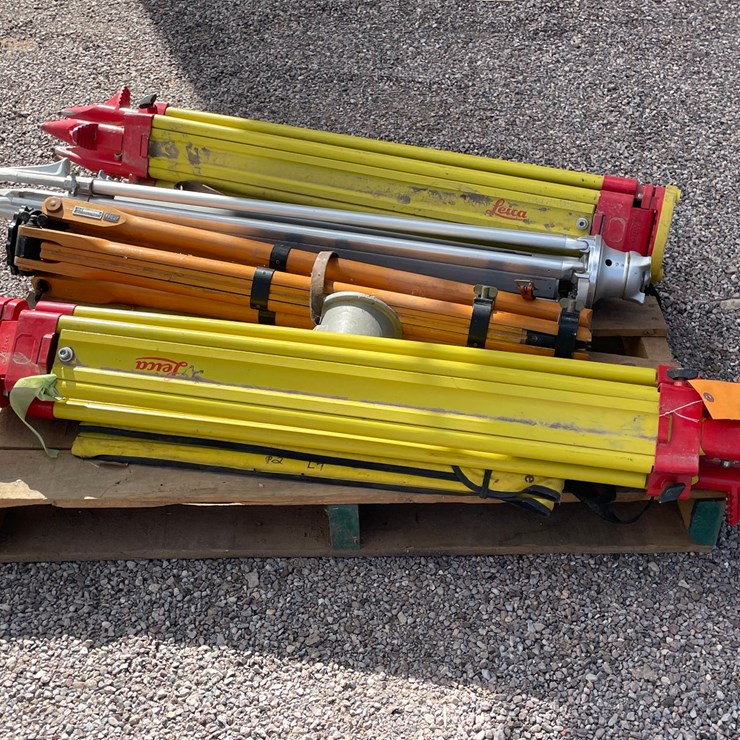 #4665 • Lot of Surveying Tripods
