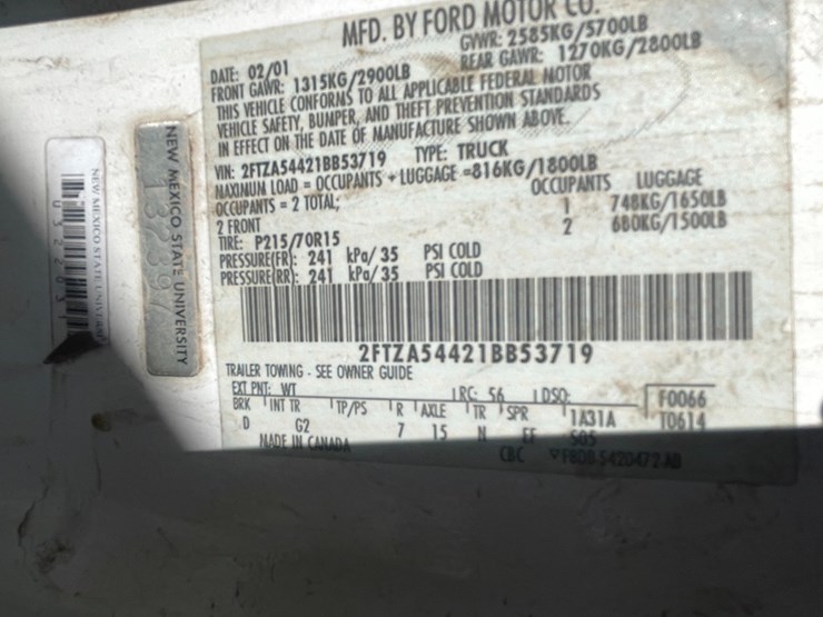 #2774-•-2001-ford-aerostar-van-(has-nm-title)(offsite-at-nmsu)-image-29