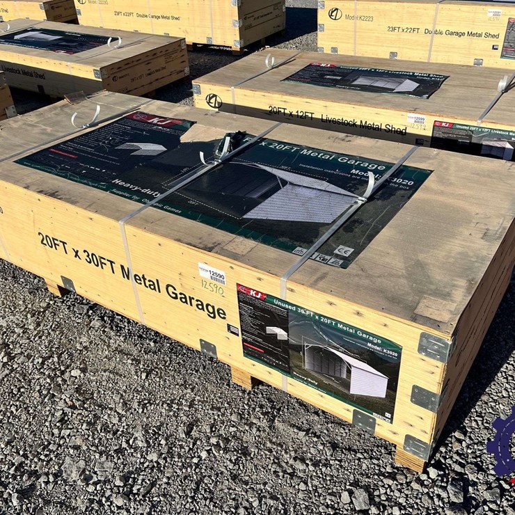 30FT x 20FT Metal Garage (Unused) 2026 K3020 Unused