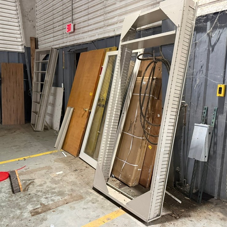 #42113 • Lot of Miscellaneous Doors & Shelving