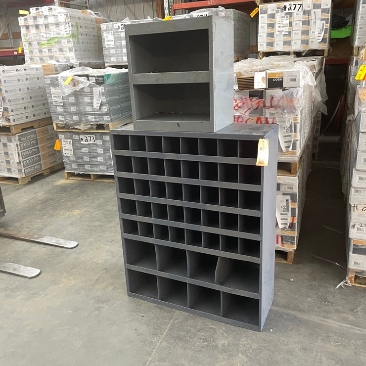 #3019 • (2) Metal Storage Bins