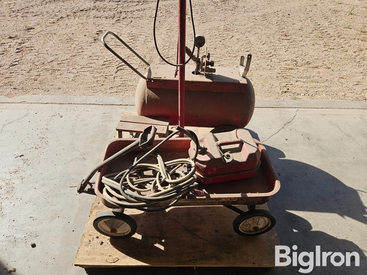 portable-air-tank,-jumper-cables,-and-radio-flyer-wagon-and-other-items-image-4