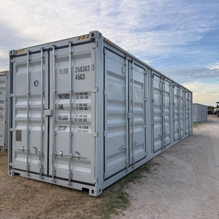 2026 40ft High Cube Container w/ Side Doors