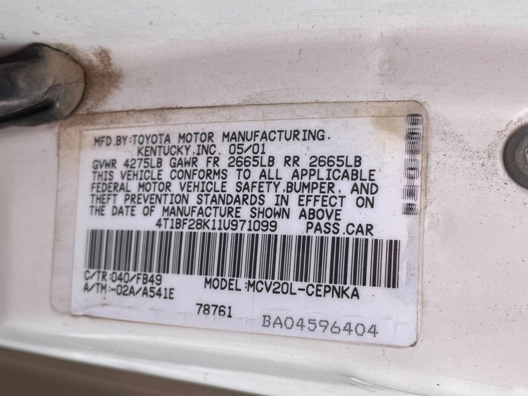 #2768-•-2001-toyota-camry-(title-in-delay)-image-59