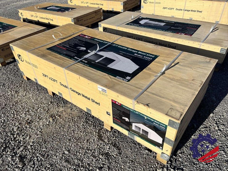 23ftx22ft-double-garage-metal-shed-2026-k2223-unused-image-1