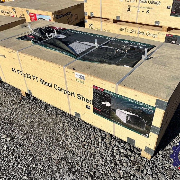 41ft x 20ft Steel Carport Shed 2026 K4120 Unused