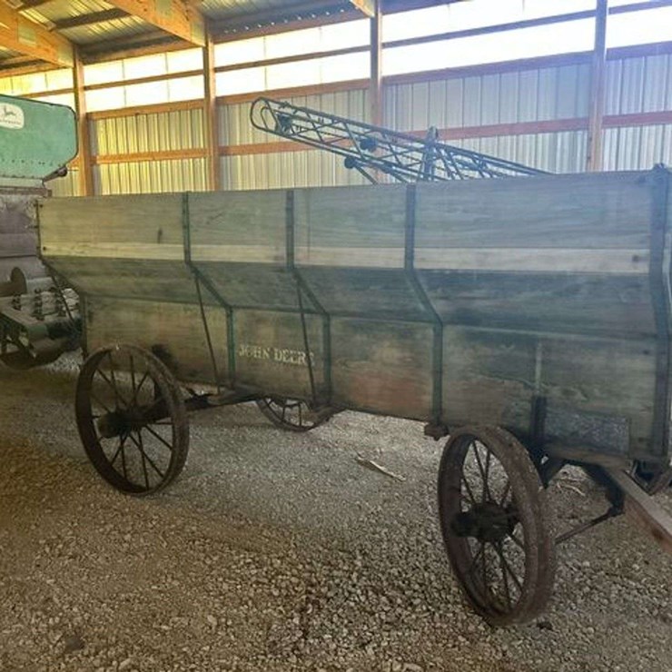 John Deere Flare Box Wagon on John Deere Steel Wheel Running Gear