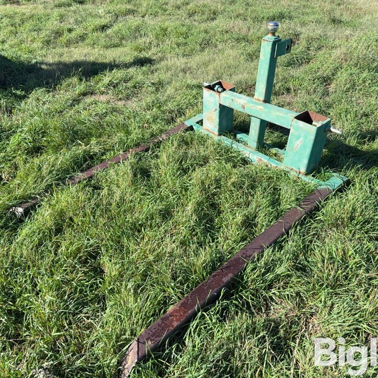 Shop Built 54” 3-Pt Mounted Bale Fork