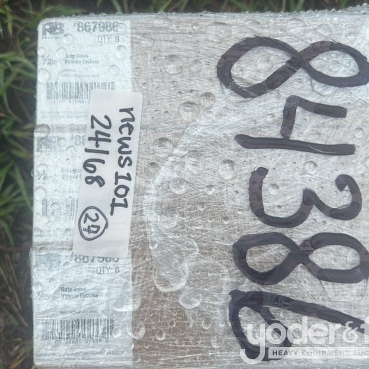 Unused Gate Valve, 1/2", 80 per Case