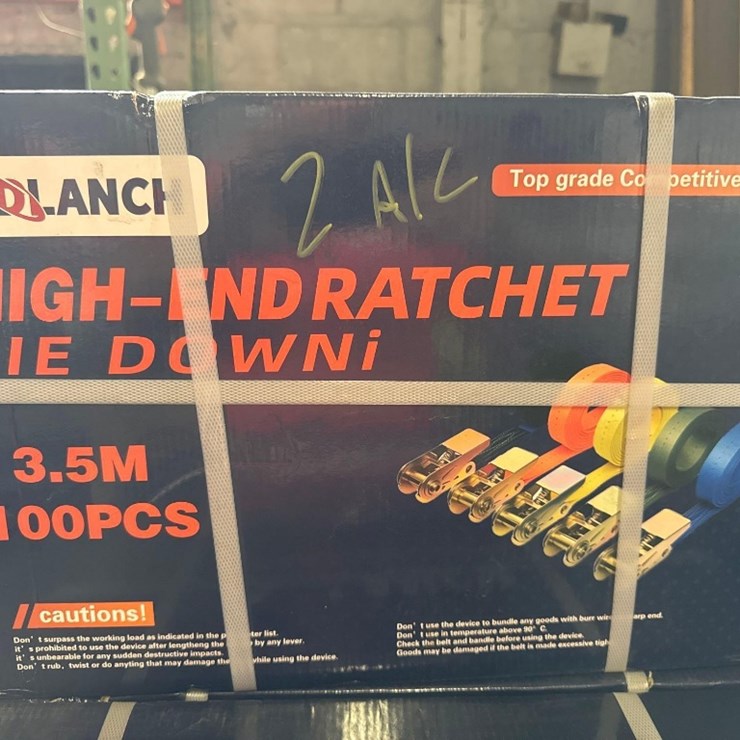 (100) New SD Lanch Co 3.5M Ratchet Straps
