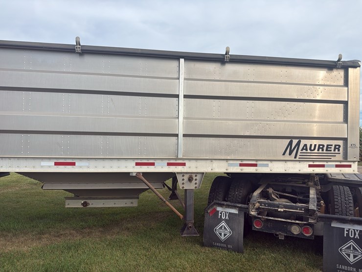 2015--mauer-36’-grain-hopper-w/-shurco-4500-series-electric-tarp,-ag-hoppers,-aluminum,-one-owner-trailer-image-11