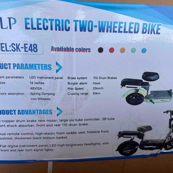 New SKLP Co Electric 2-Wheeled Scooter Model SK-E48