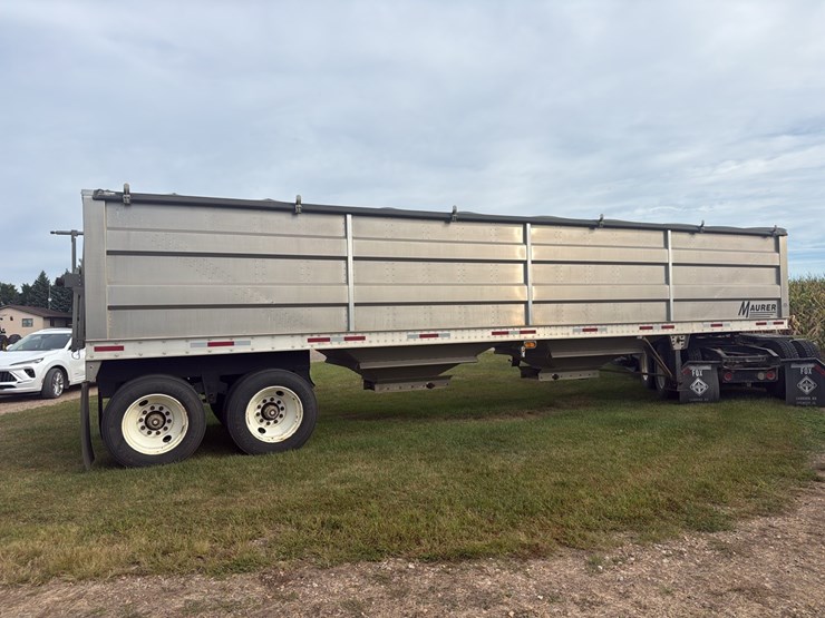 2015--mauer-36’-grain-hopper-w/-shurco-4500-series-electric-tarp,-ag-hoppers,-aluminum,-one-owner-trailer-image-10