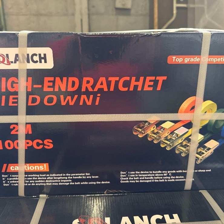 (100) New SD Lanch Co 2M Ratchet Straps