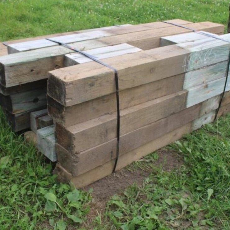 (2) Bundles Of Guardrail Posts 6''x8''x6' Long