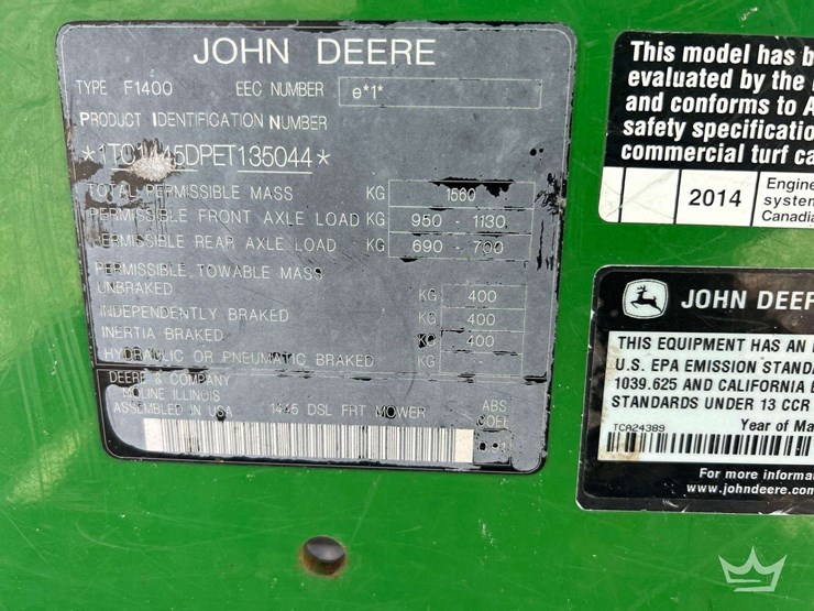 2014-john-deere-f1400-4wd-diesel-front-mower-with-60in.-trimax-fx155-flail-mower-attachment-image-5