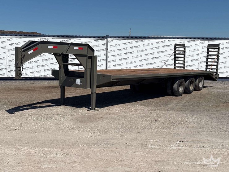 1996-ande-30ft.-gooseneck-tri-axle-flatbed-trailer-image-1