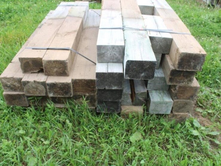 (2)-bundles-of-guardrail-posts-6''x8''x6'-long-image-5