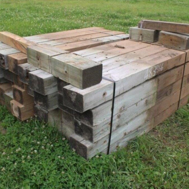 (2) Bundles Of Guardrail Posts 6''x8''x6' Long