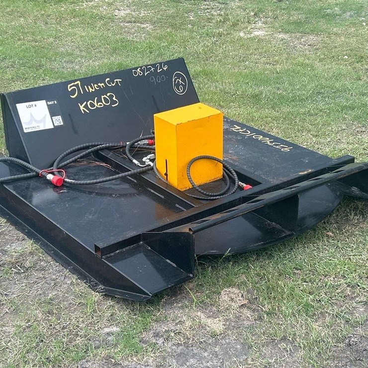 2025 GIYI GY-BC63 57in Brush Cutter Skid Steer Attachment