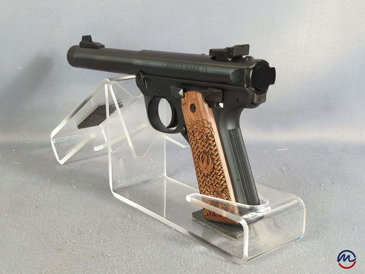 ruger-mark-iv-target-.22-lr-pistol-sn#-rcs8-14959,-2-total-mags,-manual,-in-original-hard-case-image-5
