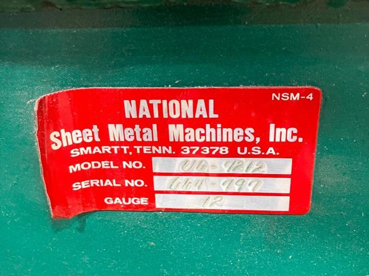 national-sheet-metal-manual-finger-break,-model-u6-7212,-s/n-664-797,-6'-x-12-gauge-image-4