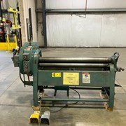 LOWN MODEL B400 PLATE BENDING ROLL, 4' X 10 GAUGE, FOOT PEDAL CONTROL, S/N B4356