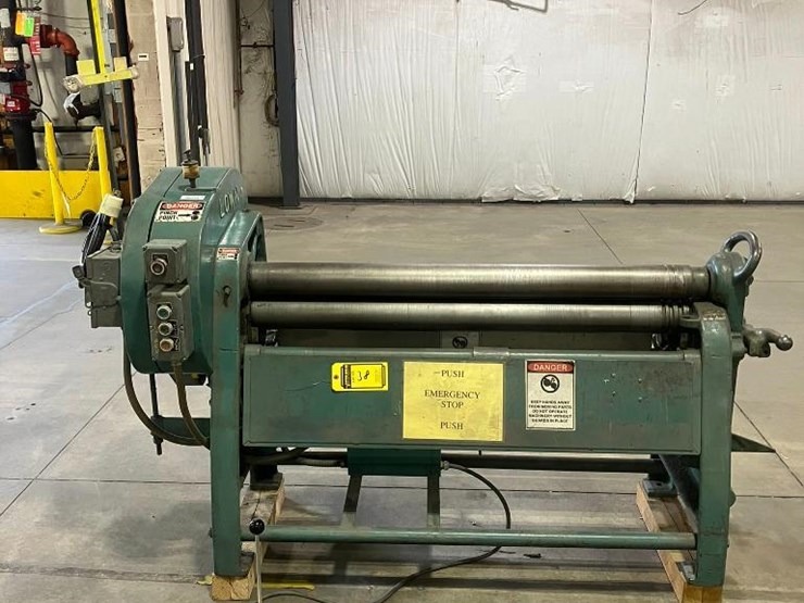 lown-model-b400-plate-bending-roll,-4'-x-10-gauge,-foot-pedal-control,-s/n-b4356-image-1