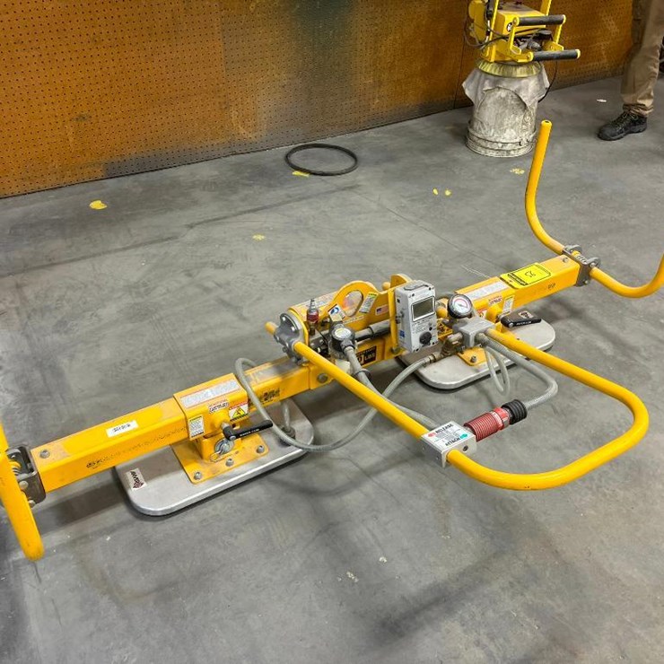 2021 ANVER MODEL VPFL-4-30-AIR-L & L150M2-61FP PNEUMATIC SHEET LIFTER, 1,500 LB. CAPACITY, 8' LOAD L