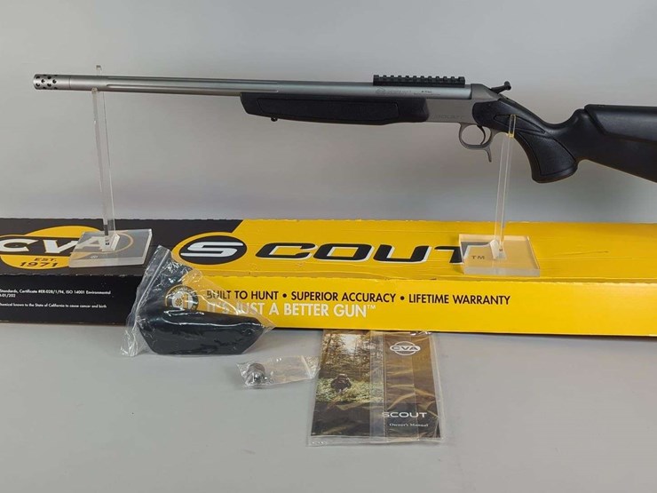 dikar/-bpi/-cva-scout-45-70-gov't-top-break-action-rifle-sn#-61-06-029938-25,-extra-cheek-rest,-manual,-in-original-box-image-1
