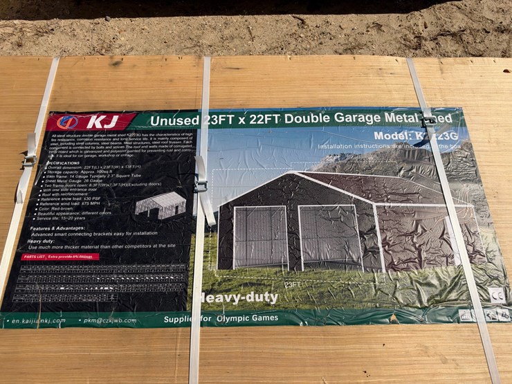 #5108-•-23ftx22ft-double-garage-metal-shed-image-4