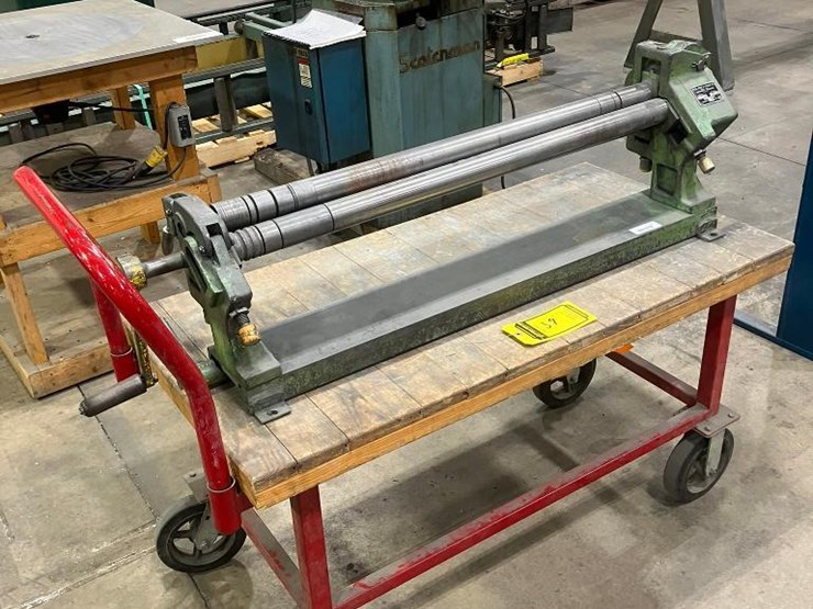 peck,-stow-&-wilcox-model-381d-manual-plate-bending-slip-roll,-36"-x-22-gauge,-s/n-3/73-image-3
