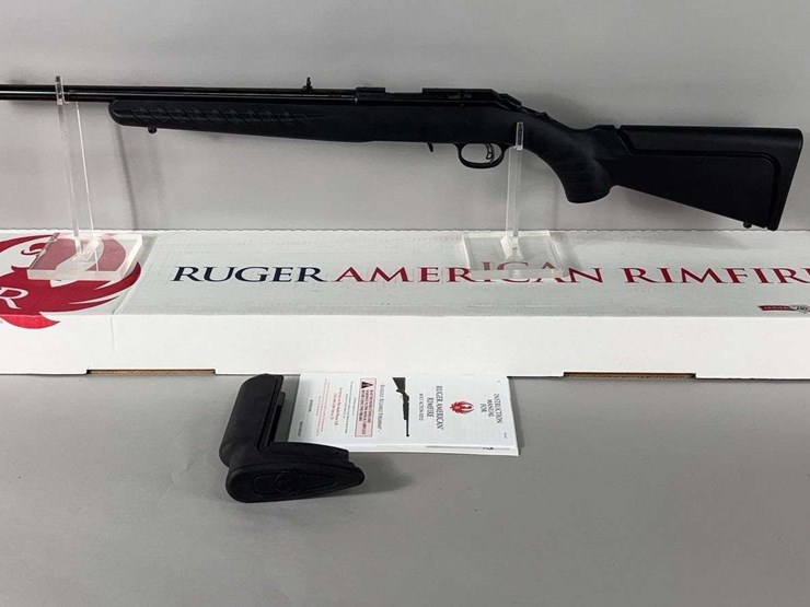 ruger-american-.22-wmr-bolt-action-rifle-sn#-836-81026,-additional-butt-plate-with-higher-cheek-rest,-in-original-box-image-1