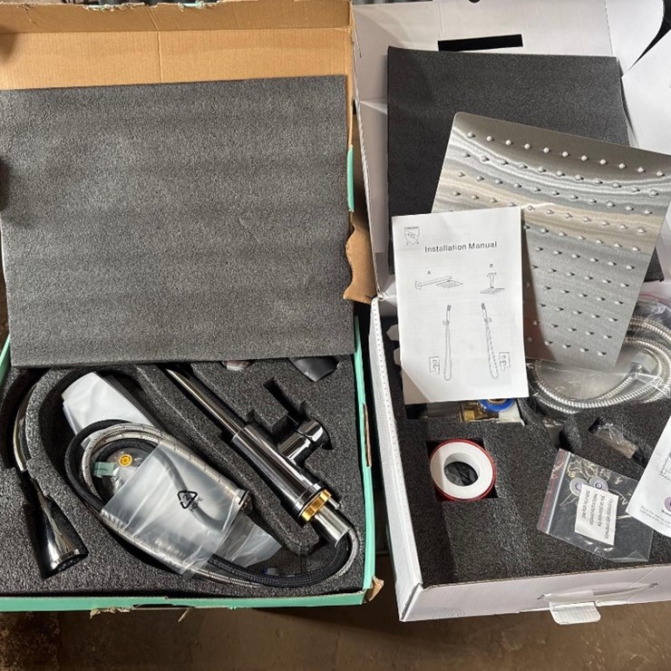New Rain Type Shower Head/Handheld & New Kitchen Faucet