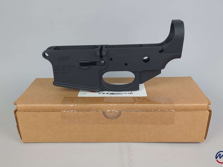 apf-apf-15-receiver-sn#-sm001833,-for-ar-15,-billet-lower-receiver,-anodized-surface,-in-original-box-image-1