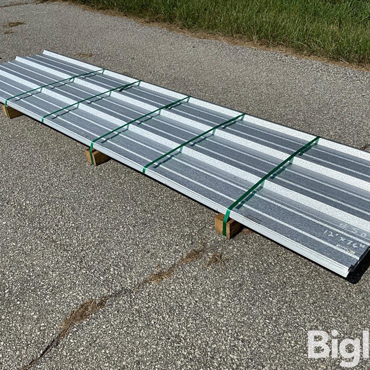 12’ X (50) Galvanized Roofing/Sidewall Tin Sheets